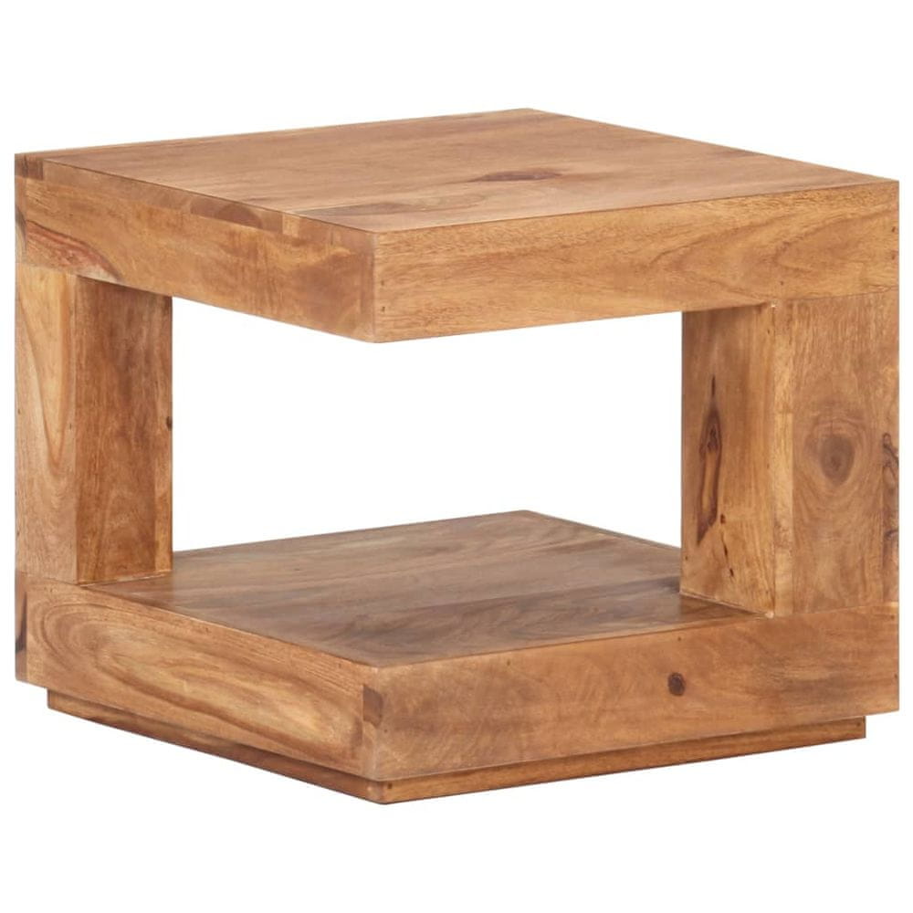 Vidaxl Konferenčný stolík 45x45x40 cm masívne sheeshamové drevo